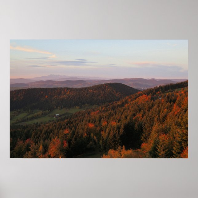 Affiche Beskid Wyspowy automne (Devant)