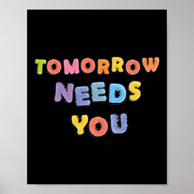 Affiche Besoin de soutien du Mois de sensibilisation à la  (Devant)