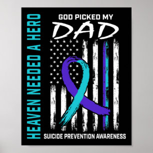 Affiche Besoin D'Un Héros Que Dieu A Choisi Papa Suicide S