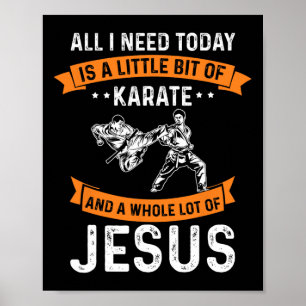 Affiche Besoin Karate Jésus chrétien Dieu amour Sports Fig