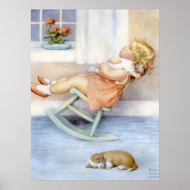 Affiche Bessie Pease Guttman Adorable Petite Petite Jeune  (Devant)