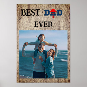 Affiche Best dad ever cute photo