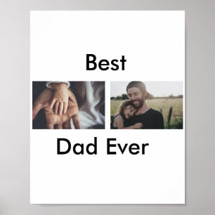 Affiche best dad ever happy fête des pères ajouter votre p