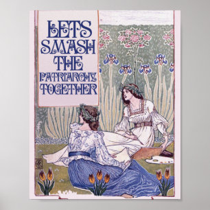 Affiche Best Feminist Friend   Lets smash the patriarchy