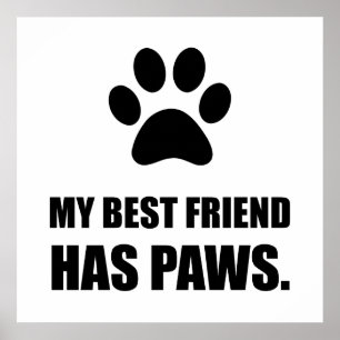 Affiche Best Friend A Pws Pet Animaux