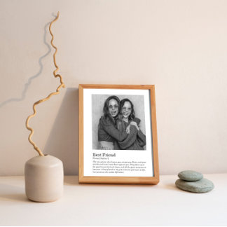Affiche Best Friend dictionary Definition wedding gift