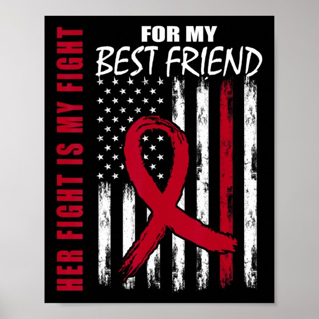 Affiche Best Friend Multiple Myeloma Awareness American Fl (Devant)