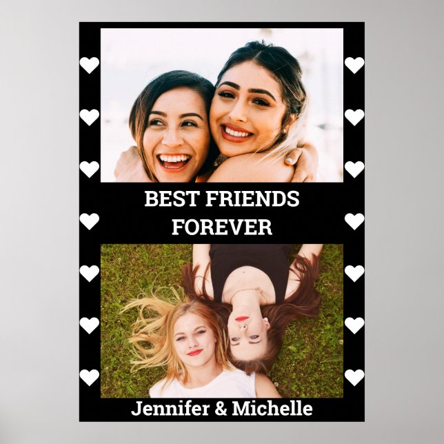 Affiche Best Friends Forever 2 Photo personnalisée et nom  (Devant)