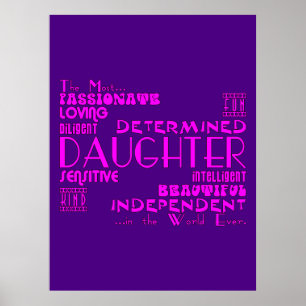 Affiche Best & Greastest Daughters Birthdays : Qualities
