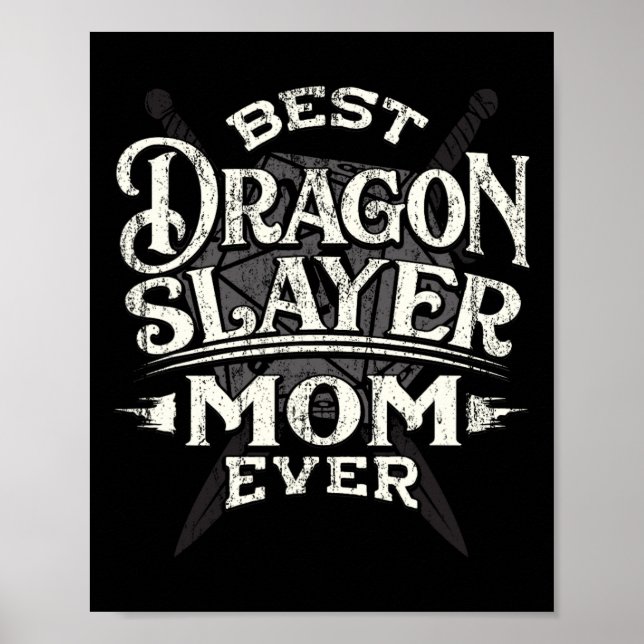 Affiche Best Mom Ever Funny Mother's Day Rpg Gamer Women  (Devant)