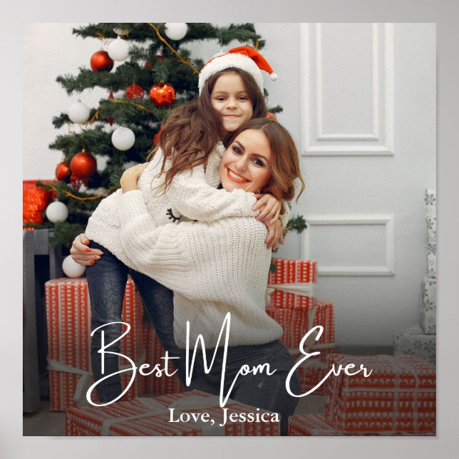 Affiche Best Mom Ever Personalized Photo (Devant)