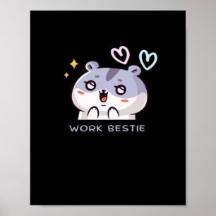 Affiche Bestie de travail classique - Citation de froid