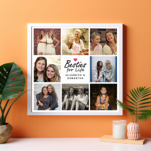 Affiche Besties pour la vie Script Best Friends Photo Coll