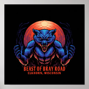 Affiche Bête de Bray Road Cryptid Créature