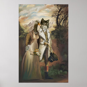 Affiche Bêtes nobles - Loup dans les vêtements de mouton