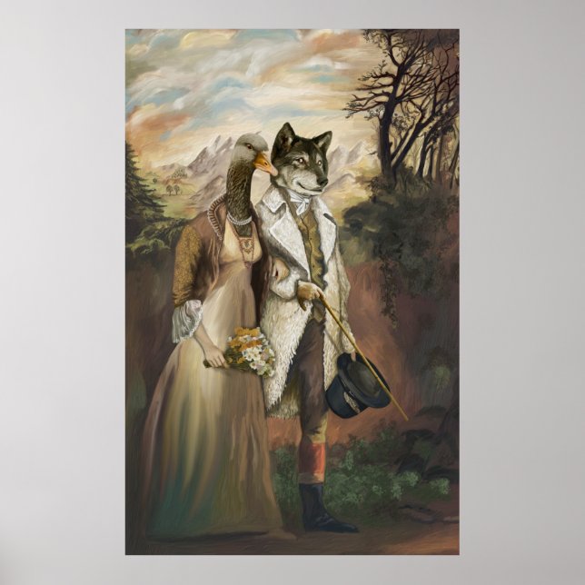 Affiche Bêtes nobles - Loup dans les vêtements de mouton (Devant)