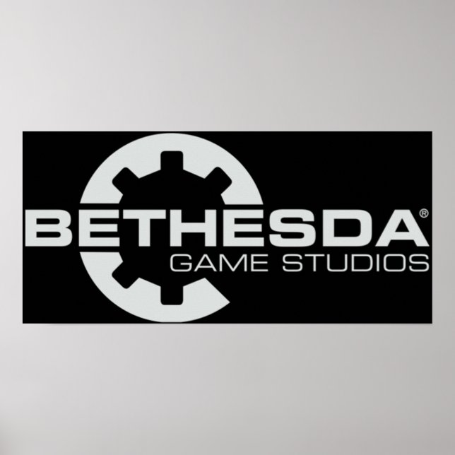 Affiche Bethesda Game Studios Logo Grey (Devant)