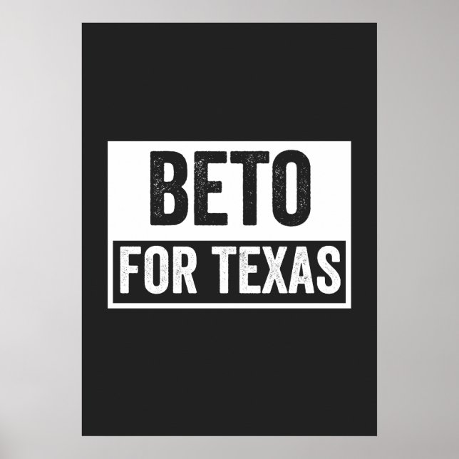 Affiche beto for Texas (Devant)