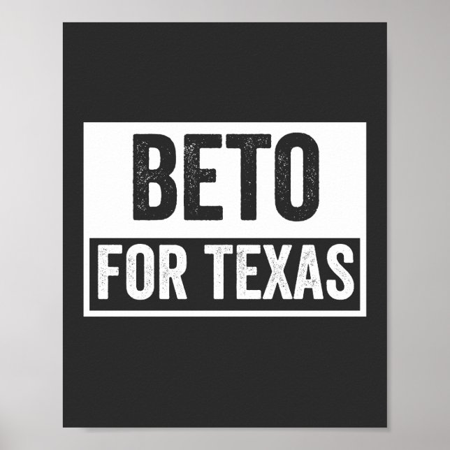 Affiche beto for Texas (Devant)