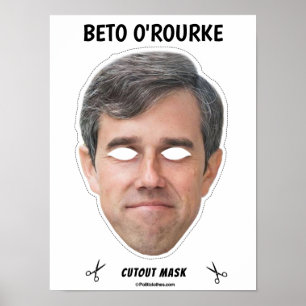 Affiche BETO O'ROURKE Halloween Mask