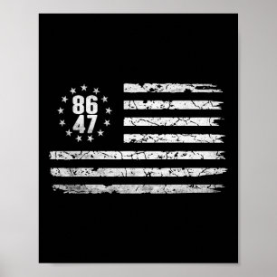 Affiche Betsy Ross américaine en détresse 86 47 Anti-trump