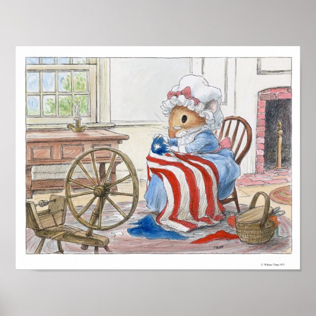Affiche Betsy Ross par Wallace Tripp Imprimer (Devant)
