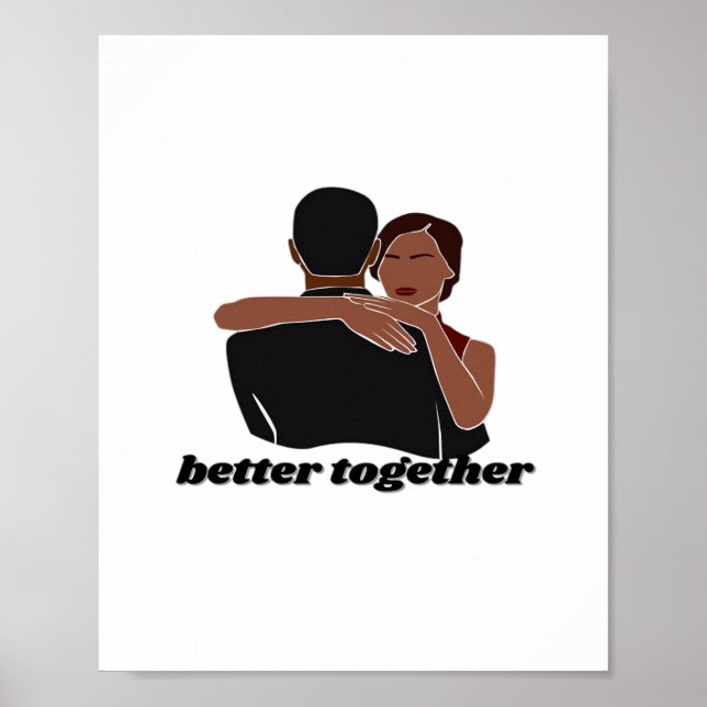 Affiche Better Together Couple Modern Vibe  (Devant)