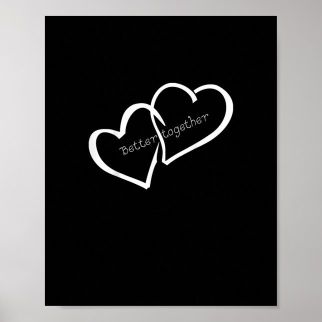 Affiche Better Together Long Distance Relationship Modern  (Devant)
