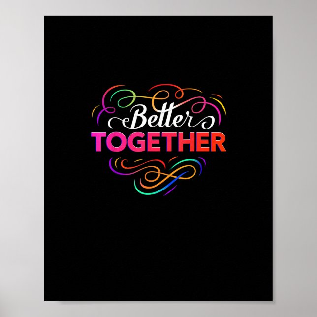 Affiche Better Together Minimal Design  (Devant)