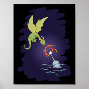 Affiche Better Together - Narwhal et Dragon