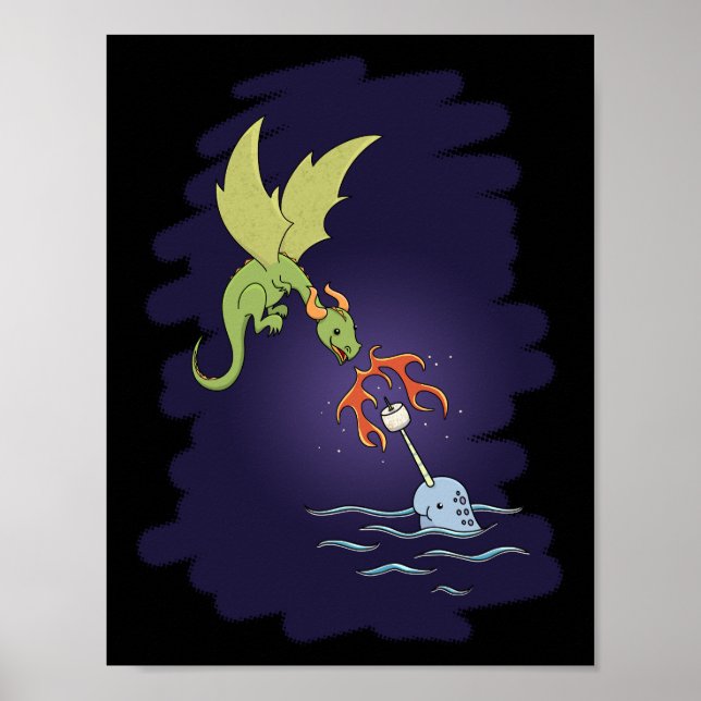 Affiche Better Together - Narwhal et Dragon (Devant)