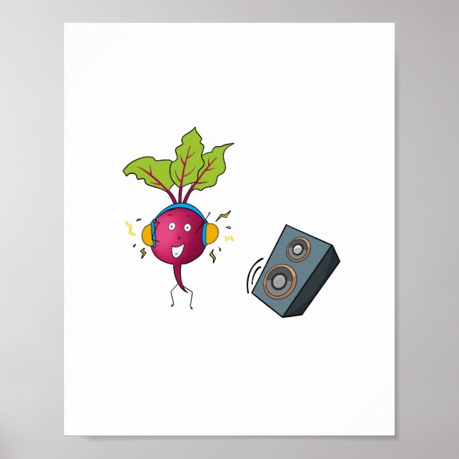 Affiche Betteraves, rythmes, musique, thème dj (Devant)