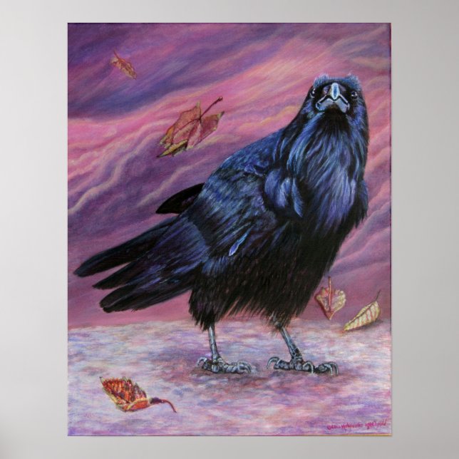 Affiche Between Worlds Raven Imprimer par Michaeline McDon (Devant)