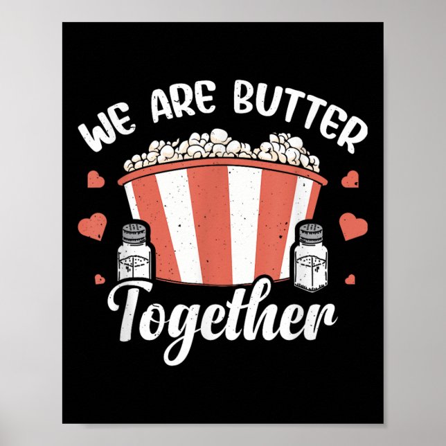 Affiche Beurre De Popcorn Graphique Salé Pâté Maïs Le (Devant)