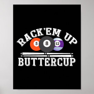 Affiche Beurre De Rack Em Up - Billard Pool