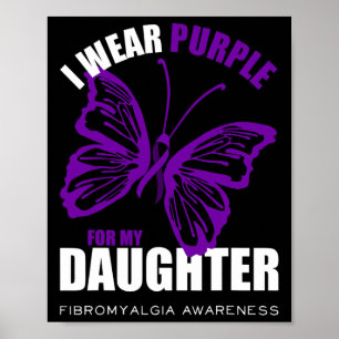 Affiche Beurre de sensibilisation à la fibromyalgie Ruban 