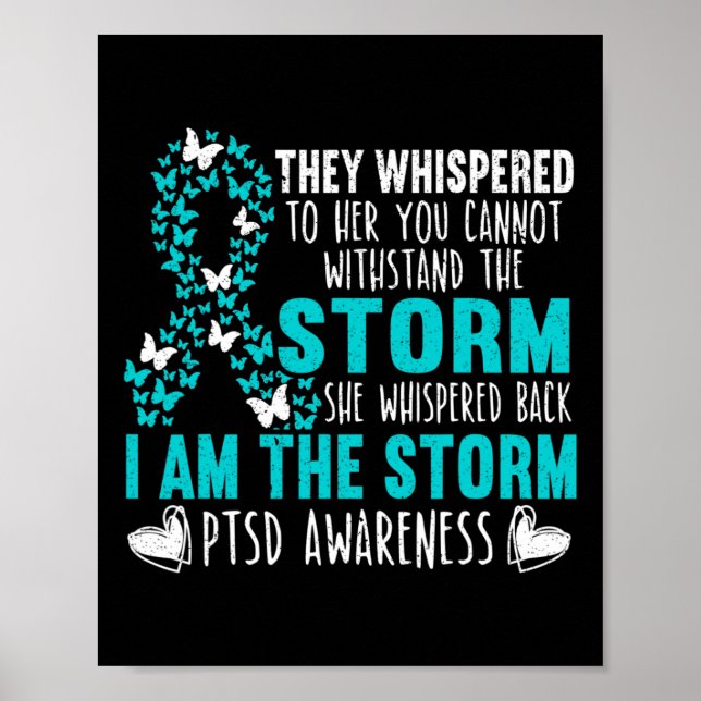 Affiche Beurre de sensibilisation Ptsd Stress post-traumat (Devant)