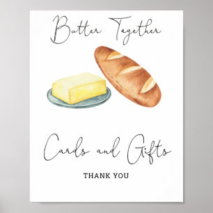 Affiche Beurre Ensemble Douche nuptiale - Cartes et Cadeau
