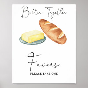 Affiche Beurre ensemble - Faveurs, s'il vous plaît prendre
