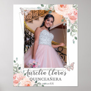 Affiche Beurre flou Quinceanera Photo Anniversaire