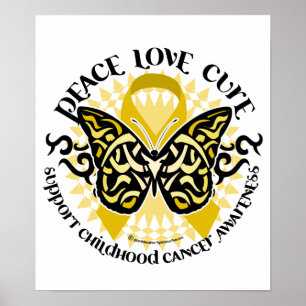 Affiche Beurre tribal de cancer de l'enfance