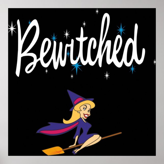 Affiche Bewitched 60s Retro TV Logo (Devant)