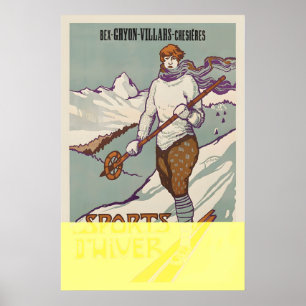 Affiche Bex Gryon Villars Chesieres Les Sports d’Hiver