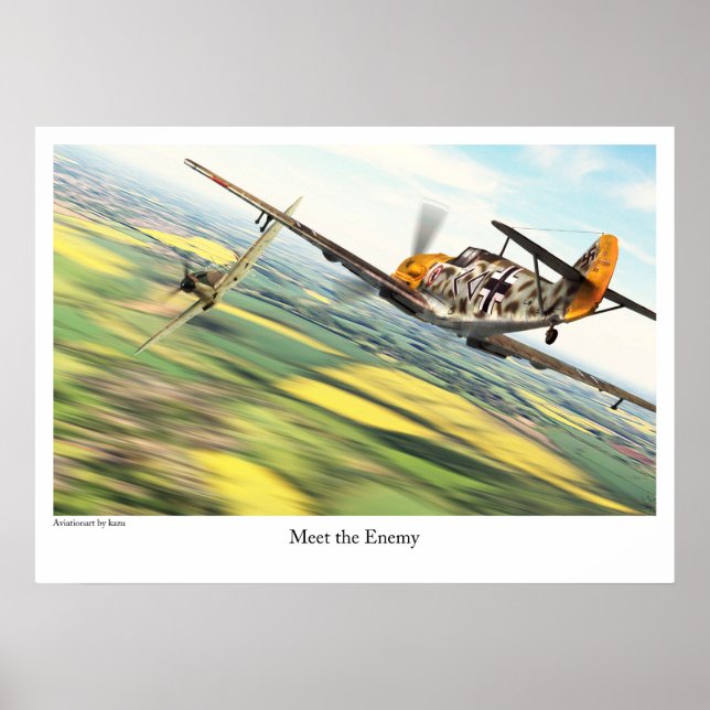Affiche Bf109E ポ ♥ タ  (Devant)