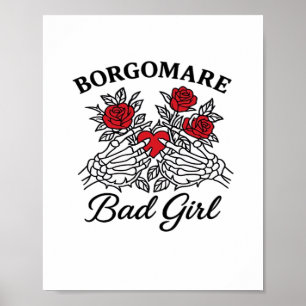 Affiche Bgm Bad Girl II Classic - Squelette Mains de coeur