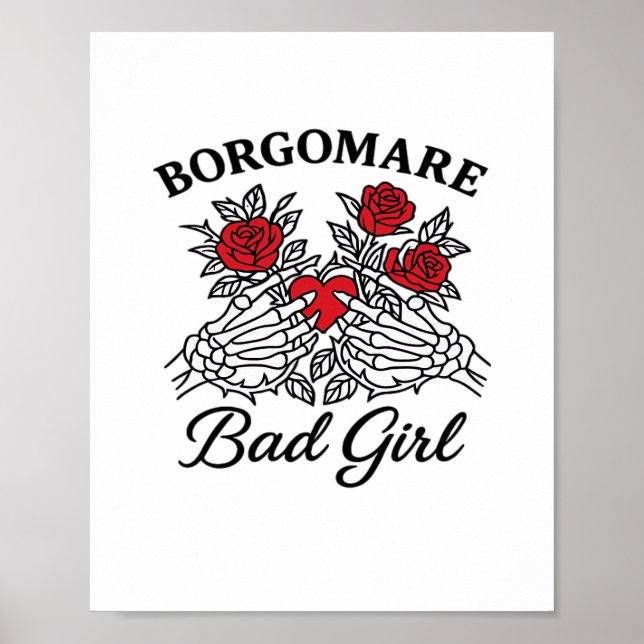 Affiche Bgm Bad Girl II Classic - Squelette Mains de coeur (Devant)