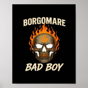 Affiche Bgm Mauvais - Squelette Mains Coeur