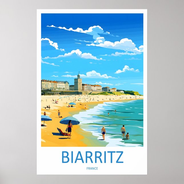 Affiche Biarritz 3 (Devant)