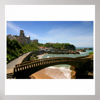 Affiche biarritz le vieux port