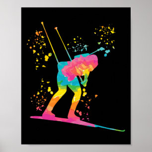 Affiche Biathlète Biathlon de ski nordique 21